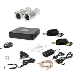 Комплект проводного видеонаблюдения Tecsar 2OUT