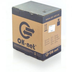 Кабель OK-Net КППЭ-ВП (100) FTP кат.5е, 4х2х0.51 бухта 305м(FTP медь наружный)